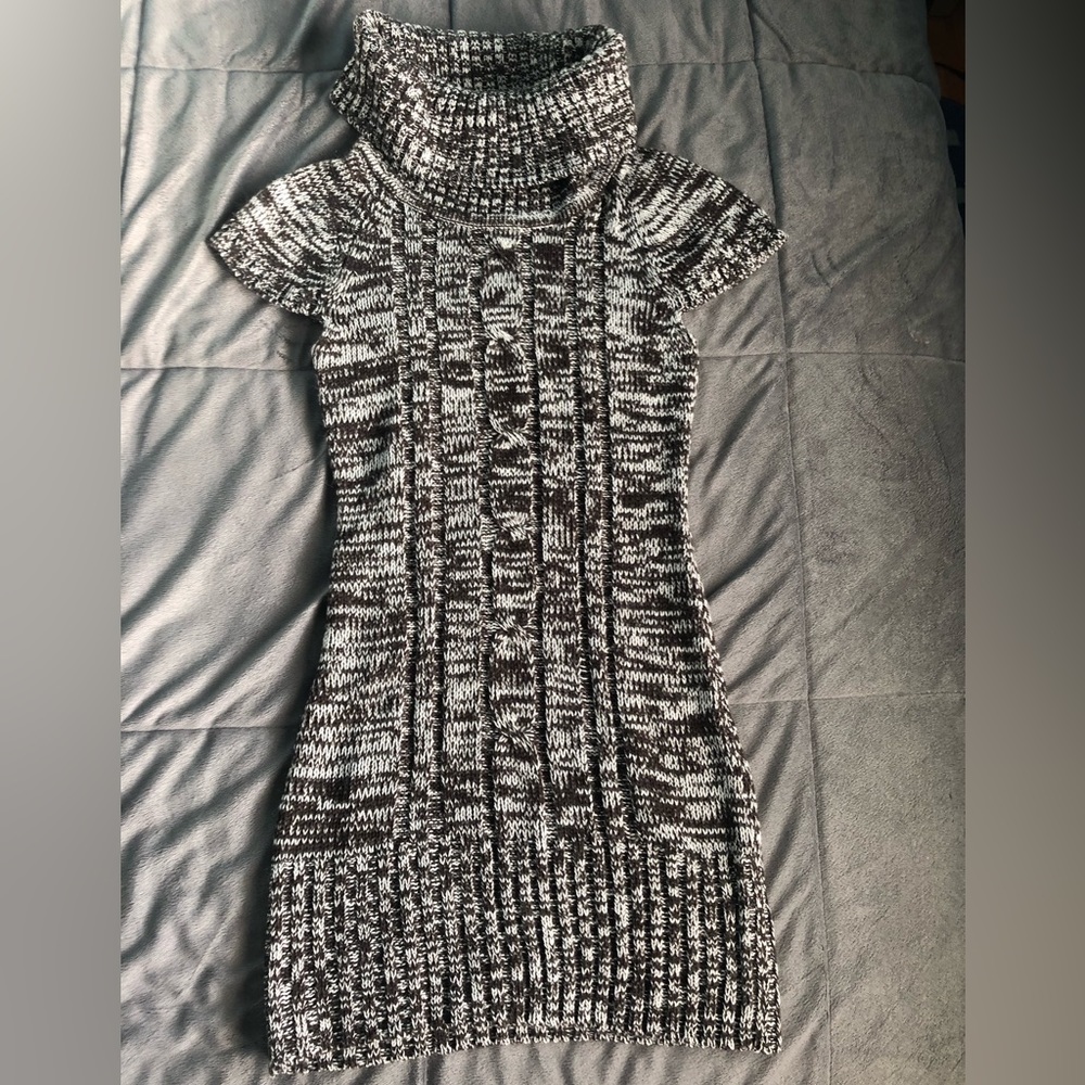 Brown & Creme Sweater Dress Small